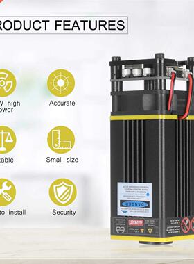 40W Laser Module Kit 448-462nm Continuous Laser Cutting