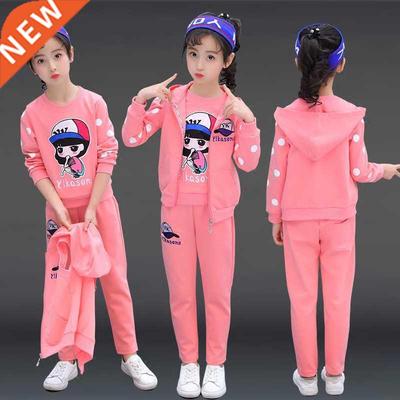 Girls Clothes Set Teen Kids Tracksuit 2020 Autumn Winter Ves