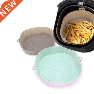1/4Pcs Silicone Air Fryers Oven Baking Tray for Pizza Fried