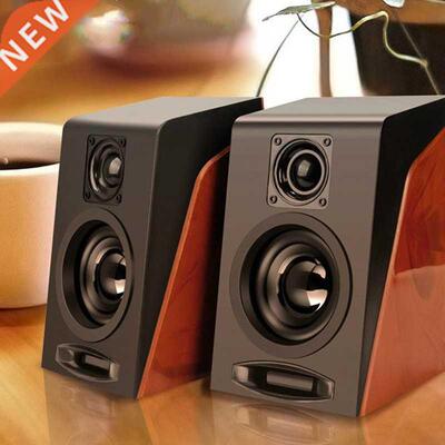 USB Wired Wooden Combination Speakers Computer Speakers Bass