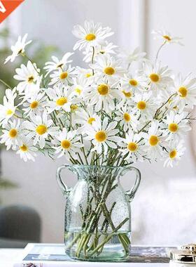 5Pcs 50cm Artificial White Daisy Flower Bouquet DIY Vase Hom