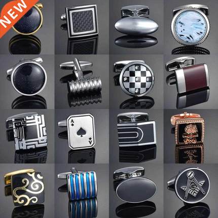 Quality Gems Craft Cufflinks Button Flower Pattern Golden Ho