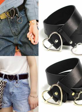 Richkeda Store Female Fashion Round Buckle Waist Belt Metal