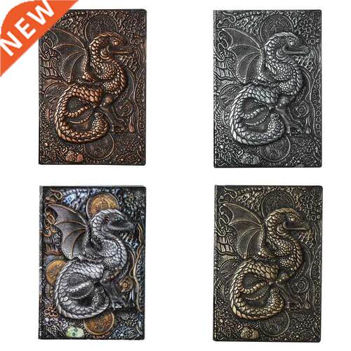 Hardcover Embossed Notebook Retro Leather Notepad A5 Journal