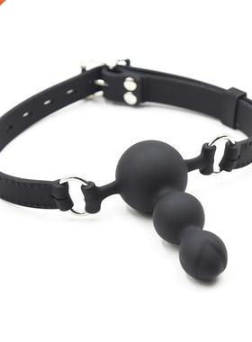 Open Mouth Gag Oral Fixation of Big Beads Mouth Gag Ball Sil