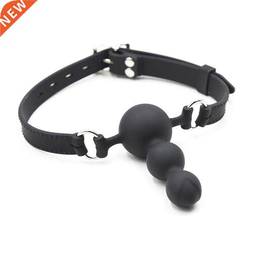 Open Mouth Gag Oral Fixation of Big Beads Mouth Gag Ball Sil