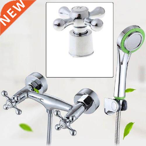 1Set Copper Cross Handle Bath Sink Faucet Handle for