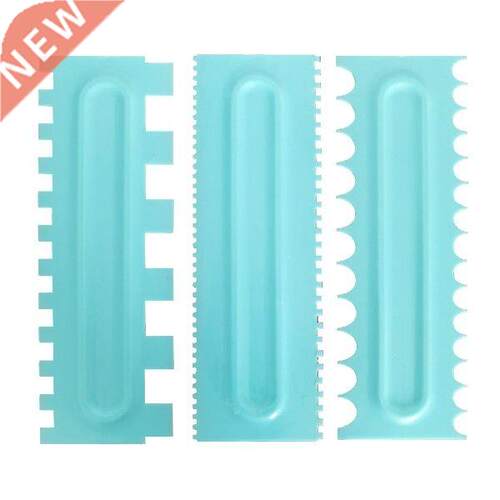 3pcs Decorating Comb Cake Scraper Double Sided Icing