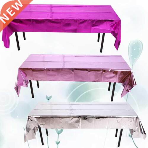 Waterproof Glitter Foil Party Rose Gold Table Cloth Table Co