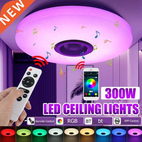 00W RGB Dimmable Music Ceiling lamp Remote&APP control Ceil