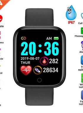 D20Smart Watch Heart Rate Blood Pressure Bluetooth Step Coun