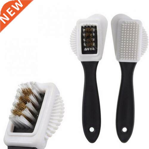 Black 3 Side Shoe Brush Cleaning Brush For Suede Nubuck Boot