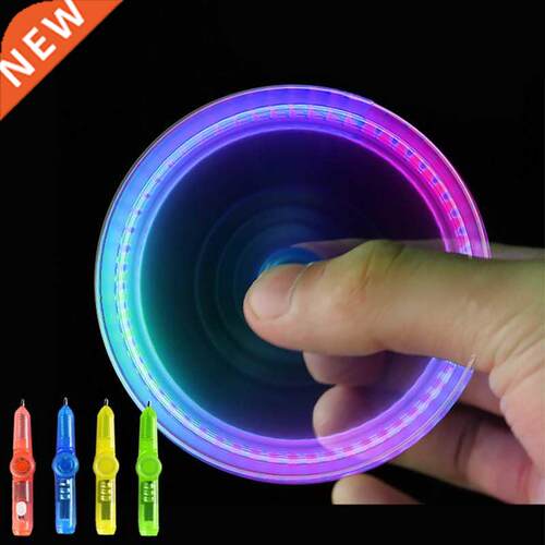 Intereing toy Fingertip Rotating spinner Gyro toy Pen Led