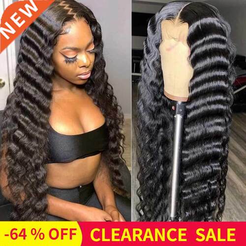 Loose Deep Wave Wig 13x4 Lace Frontal Human Hair Wigs for Wo