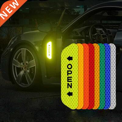 4PCS/set Car Reflective Strips Warning Stickers For Peugeot