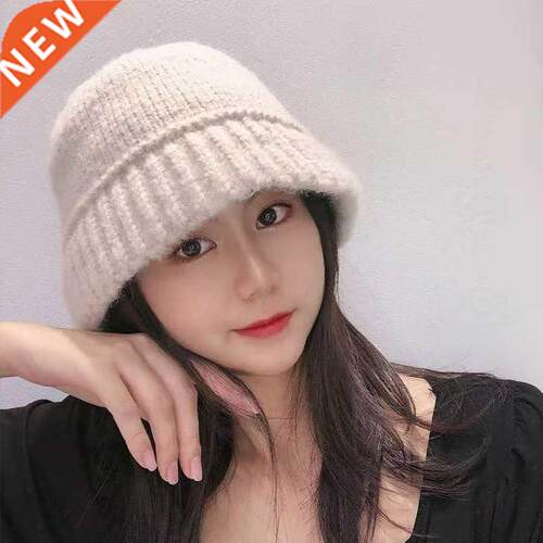 Faion Winter Hat For Women Knitting Wool Bucket Warm Caps