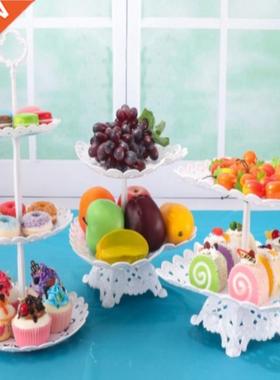 1/2pcs Cake Stand Dies Cupcake Snacks Plates Three-layer