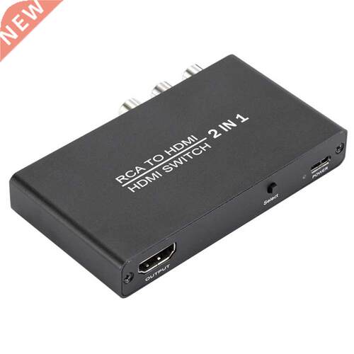 in 1 out RCA Converter Adapter Laptop Game Console Switch