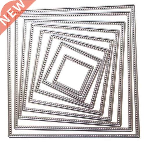 8Pcs/Set European Style Carbon Steel Square Template Cutting