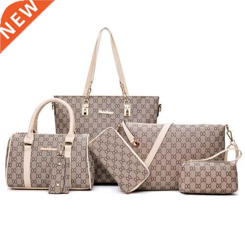 Luxury Designer Shoulder Bag 6PCS Women Purse and Handbags T