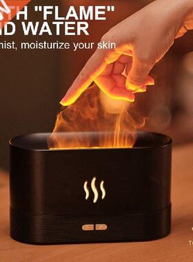 Mini Humidifier with Simulation Flame Silent Rechargeable