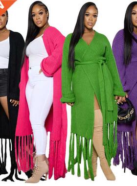 S-3XL plus size cardigan sweater jacket大码秋冬加厚毛衣外套