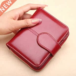 Hot Sale Wallet Short Wallet PU Women's Purse Zipper&But
