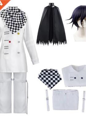 Anime Danganronpa V3 Kokichi Oma Uniforms Scarf Cloak Set Co