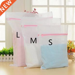 Size Zippered Mesh Laundry Wash Bags Fdable Delicates Li