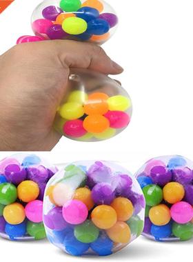 1/3pcs Clear Stress Balls Colorful Ball Autism Mood Squeeze