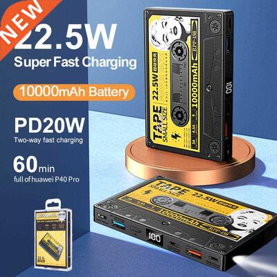 Remax 10000mAh Power Bank QC22.5W Super Fast Charging Portab