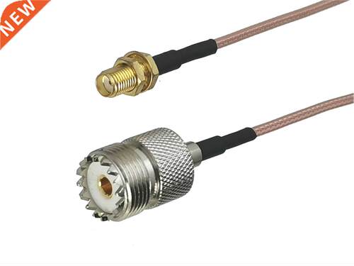 1Pcs RG316 SMA Female Jack Bulkhead to UHF SO239 Female Conn