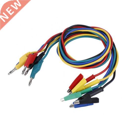 5pcs P107 High Voltage 1M 4mm Banana Plug to Clip Cable Tes