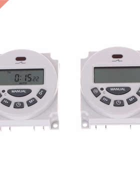 DC 12V AC 220V Digital LCD Weekly Programmable Time Switch R
