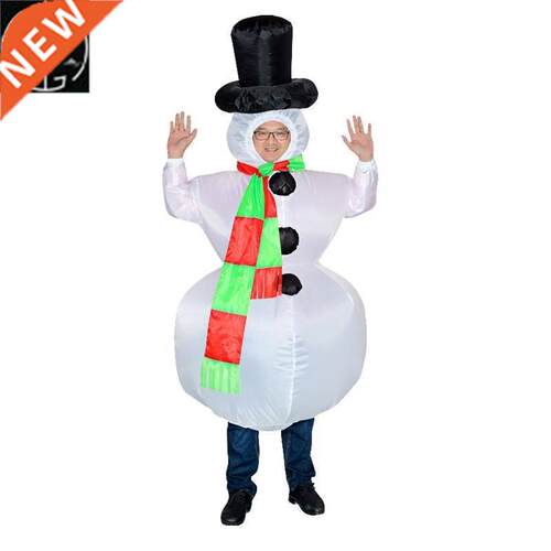 Christmas snowman inflatable dress costume Halloween funny d