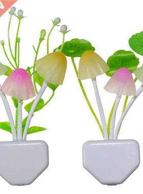 LED Sensor Night Light Mushroom Colorful Silicone Nightlight