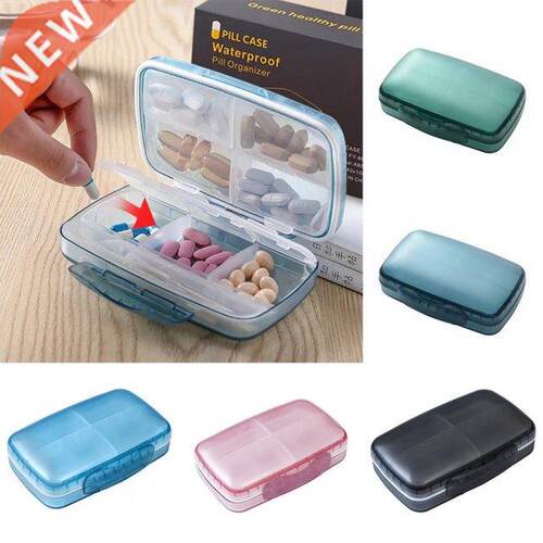 Portable Pill Cases Travel Dispen Storage Container Large Ca
