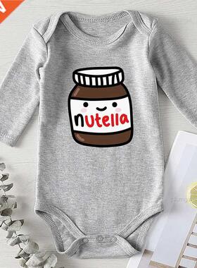 2022 Nutella Printed New Born Baby Boys Girls Clothes Outfit