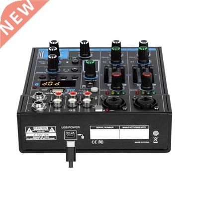 Sound Mixing Console Digital Audio Mixers Mini 4-Channel Gre
