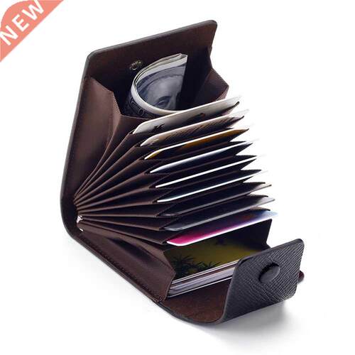 Men Business Leather Wallet Multiple Card Slots ID Credit Ca