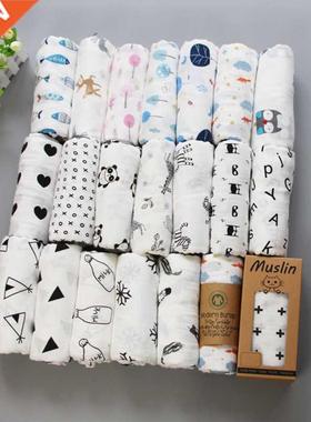 120*120cm Muslin ay lanket 100% Cotton Soft Neworn lank