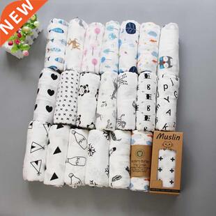 120*120cm Muslin ay lanket 100% Cotton Soft Neworn lank