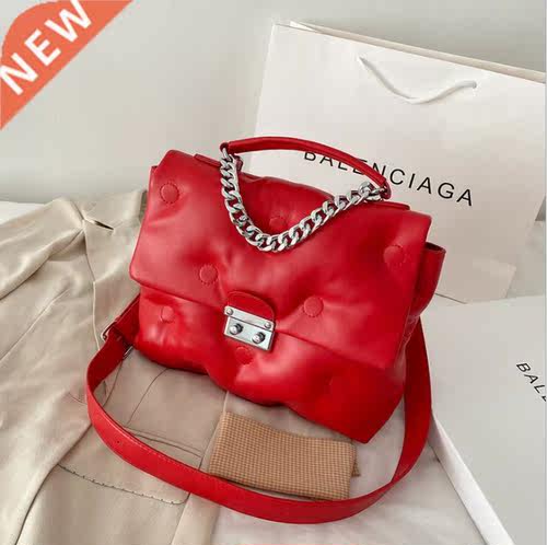 New Casual Simple chain Shoulder Bag Fashion Stitching Wild