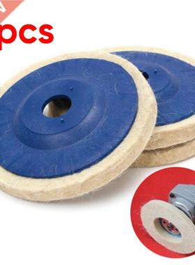 3pcs 100mm 4Inch Wool Buffing Wheel Felt Polishing Disc Pads