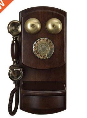 Wall Mounted Vintage Telephone Phone with Drawer, Button /