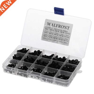 420Pcs M3 M4 M5 Hex Socket Cap Head Screws and Nuts Assrotme