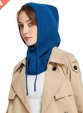 Sparsil Unisex Knit Scarf Hood Hat Winter Women Cashmere Bea