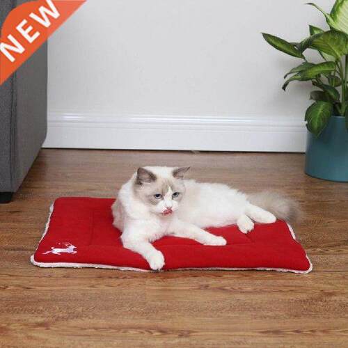 Red Tender Pet Dogs Kitten Bed Mat Safe Dogs Blanket