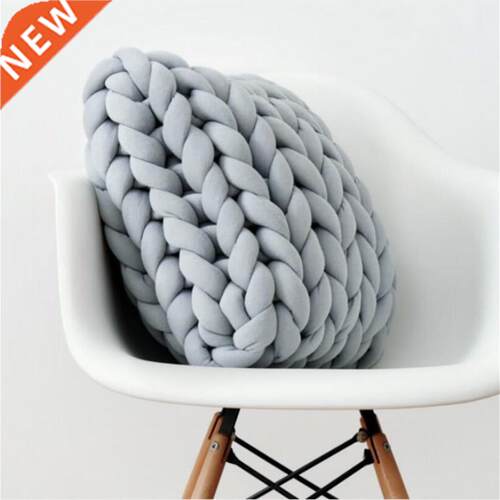 Square Chunky Wo Pillow Handmade Knitting Cushions INS Nor