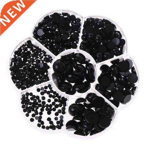 3-12mm 500pcs Round Flat Black Eyes Plastic Eyes Eyes